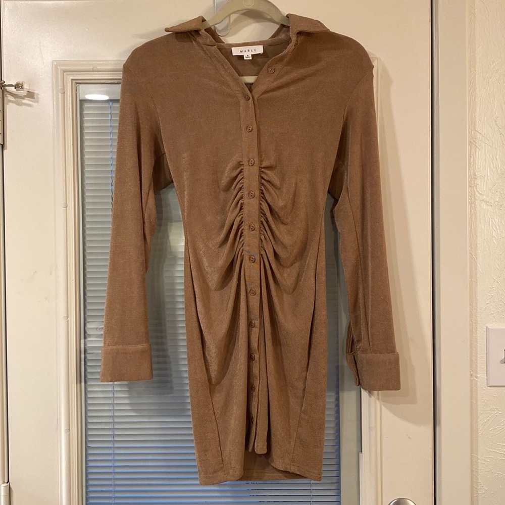 Mable Romanticizing Mocha Dress